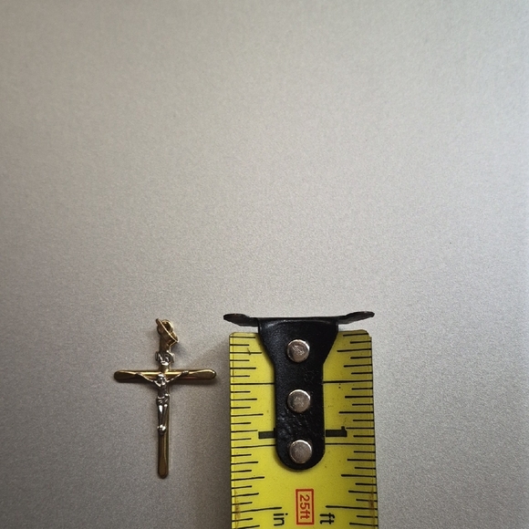 Gold and Silver Crucifix Pendant